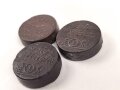 Drei Stück  Wachs für Lederzeug, Durchmesser je ca. 4cm