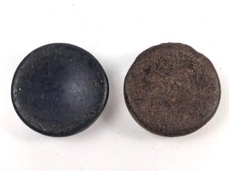 Zwei Stück "Elite"  Wachs für Lederzeug, Durchmesser je ca. 4cm