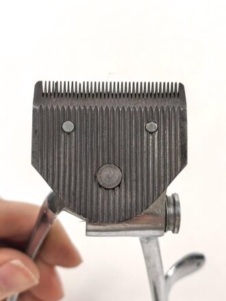 Kriegsmarine, Haarschneider "Pränafa Solingen" Die Kriegsmarine Abnahme ist mit vernickelt.