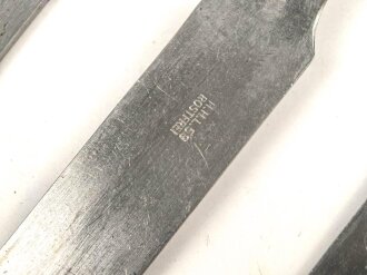 Vierteiliges Besteck Wehrmacht"  C & C.W.42", zusammengehörig, ungebraucht, nicht gereinigt