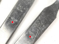 Vierteiliges Besteck Wehrmacht"  H.& k.H 41 / 42", zusammengehörig, nicht gereinigt