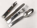 Vierteiliges Besteck Wehrmacht"  879 ", zusammengehörig, nicht gereinigt