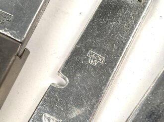 Vierteiliges Besteck Wehrmacht"  C & C.W.43", zusammengehörig, ungebraucht, nicht gereinigt