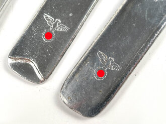 Vierteiliges Besteck Wehrmacht"  C & C.W.43", zusammengehörig, ungebraucht, nicht gereinigt