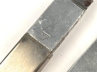Vierteiliges Besteck Wehrmacht"  C & C.W.43", zusammengehörig, ungebraucht, nicht gereinigt