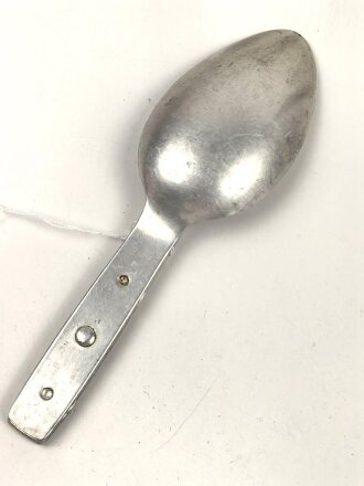 Gabel / Löffel Kombi Wehrmacht aus Aluminium , datiert 1940, ungereinigt