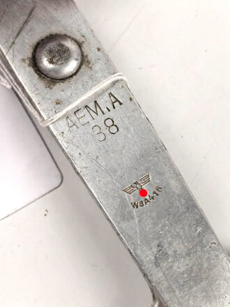 Gabel / Löffel Kombi Wehrmacht aus Aluminium , datiert 1938, ungereinigt