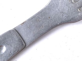 Gabel / Löffel Kombi Wehrmacht aus Eisen, datiert 1941, ungereinigt