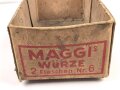 Unterteil einer Umverpackung " Maggi´s Würze 2 Flaschen Nr.6" Maße 21 x 40 x 14cm. Ungereinigt