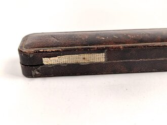 Schmucketui "Juwelier Ressing , Düsseldorf , Adolf Hitlerplatz 11" Guter Zustand, Breite 22cm