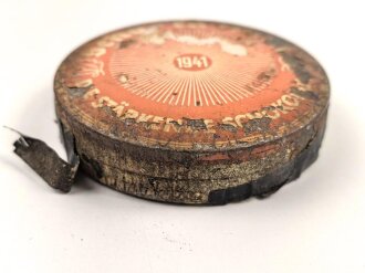 Scho-ka-kola Dose Wehrmacht Packung datiert 1941, ungeöffnet mit dem originalen Inhalt