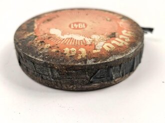 Scho-ka-kola Dose Wehrmacht Packung datiert 1941, ungeöffnet mit dem originalen Inhalt