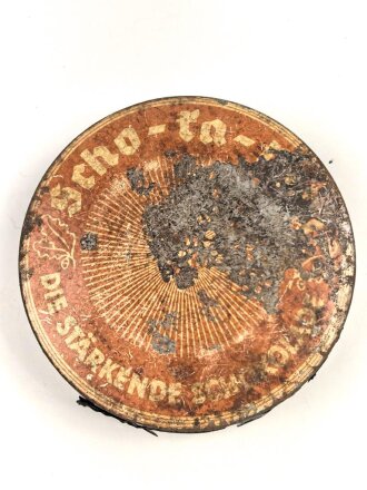 Scho-ka-kola Dose Wehrmacht Packung , ungereinigtes Stück