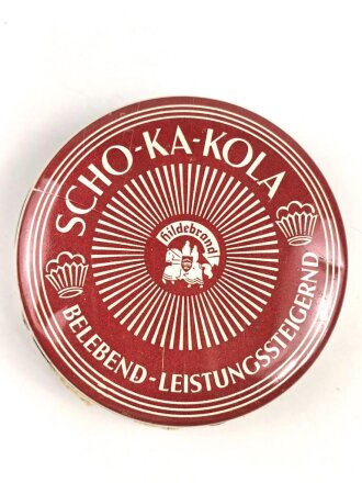 Scho-ka-kola Dose , zivile Ausführung aus der Zeit des 2. Weltkrieg