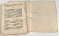 "Liederbuch der Wehrmacht" 80 Seiten, DIN A6, stark gebraucht, Einband lose