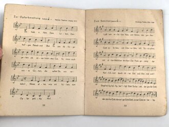"Gebete und Lieder" Für den Katholischen Wehrmacht Gottesdienst, 40 Seiten, DIN A6, gebraucht,