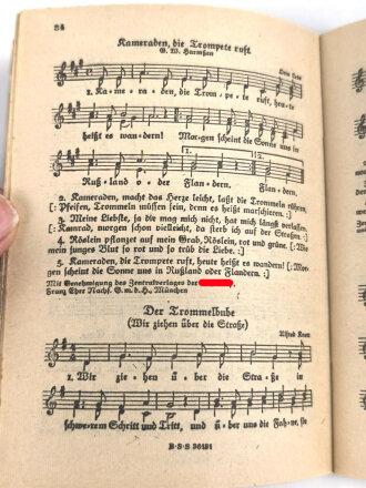 "Das neue Soldaten-Liederbuch" , Textbuch mit Melodien 2 stimmig,Band II, 80 Seiten, gebraucht