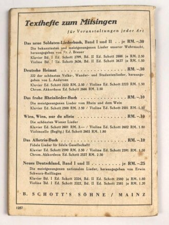 "Das neue Soldaten-Liederbuch" , Textbuch mit Melodien 2 stimmig, Band 3, 80 Seiten, gebraucht