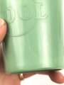 "Odol" Zahnputzbecher grün, Höhe 85mm, ein Riss.