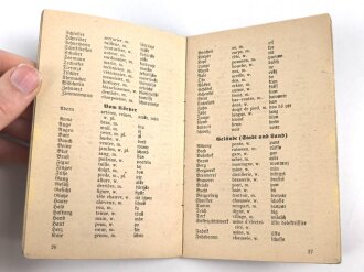 "Wehrmacht Sprachführer - Deutsch/Französisch" 55 Seiten, DIN A6, gebraucht
