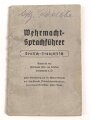 "Wehrmacht Sprachführer - Deutsch/Französisch" 55 Seiten, DIN A6, gebraucht