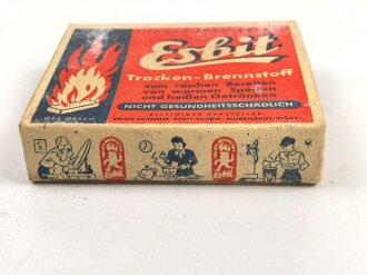Pack " Esbit Trocken Brennstoff" Erich Schumm Murrhardt ( ab 1943 ) , ungeöffnet