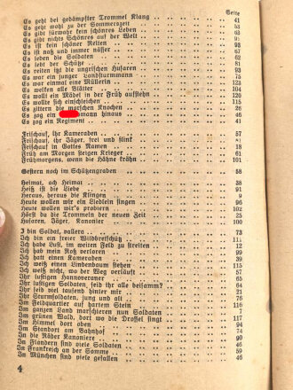 "Soldaten Kameraden - Liederbuch für Wehrmacht und Volk" 128 Seiten, DIN A6, gebraucht