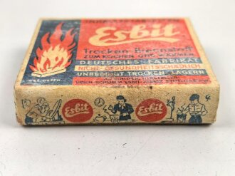 Pack " Esbit Trocken Brennstoff" Erich Schumm Stuttgart ( bis 1943 ) , ungeöffnet