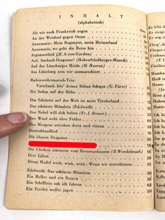 "Das neue Soldaten-Liederbuch" , Textbuch mit Melodien 2 stimmig, 80 Seiten, gebraucht