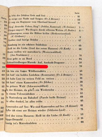 "Das neue Soldaten-Liederbuch" , Textbuch mit Melodien 2 stimmig, 80 Seiten, gebraucht