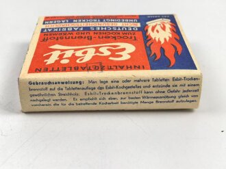 Pack " Esbit Trocken Brennstoff" Erich Schumm Stuttgart ( bis 1943 ) , ungeöffnet