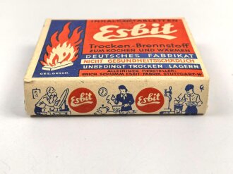 Pack " Esbit Trocken Brennstoff" Erich Schumm Stuttgart ( bis 1943 ) , ungeöffnet