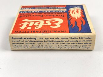Pack " Esbit Trocken Brennstoff" Erich Schumm Stuttgart ( bis 1943 ) , ungeöffnet