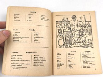 "Der kleine Bilder Duden, Heft1, deutsch, russisch, ukrainisch" 66 Seiten, gebraucht, DIN A6