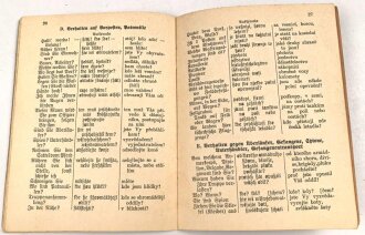 "Deutsch-Tschechischer Soldaten-Sprachführer" 36 Seiten, gebraucht, DIN A6
