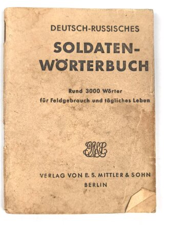 "Deutsch-Russisches Soldaten-Wörterbuch, 79 Seiten, gebraucht, DIN A6