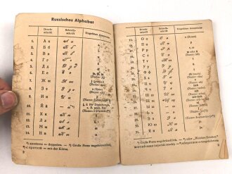 "Deutsch-Russisches Soldaten-Wörterbuch, 79 Seiten, gebraucht, DIN A6