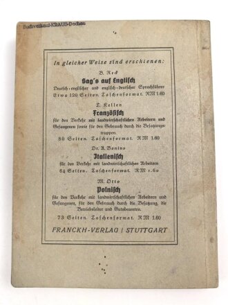 "Sags auf Französisch" Deutsch/Französisch, 128 Seiten, gebraucht, ca. DIN A5
