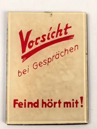 Kleiner Handspiegel "Vorsicht bei Gesprächen...