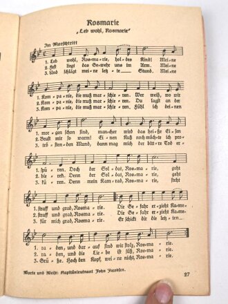 "Das Lied der Front - Liedersammlung des Großdeutsche Rundfunks" Heft 1, datiert 1940 48 Seiten, gebraucht, DIN A6