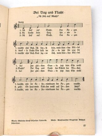 "Das Lied der Front - Liedersammlung des Großdeutsche Rundfunks" Heft 1, datiert 1940 48 Seiten, gebraucht, DIN A6