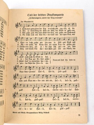 "Das Lied der Front - Liedersammlung des Großdeutsche Rundfunks" Heft 1, datiert 1940 48 Seiten, gebraucht, DIN A6