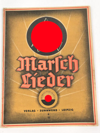 "SA Marsch Lieder", Heft 1, 48 Seiten, gebraucht, DIN A4, Mit Tesa verstärkter Einband