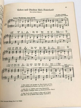 "SA Marsch Lieder", Heft 1, 48 Seiten, gebraucht, DIN A4, Mit Tesa verstärkter Einband