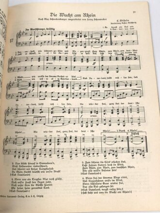 "SA Marsch Lieder", Heft 1, 48 Seiten, gebraucht, DIN A4, Mit Tesa verstärkter Einband