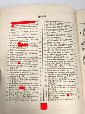 "SA Marsch Lieder", Heft 1, 48 Seiten, gebraucht, DIN A4, Mit Tesa verstärkter Einband