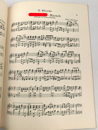 "Deutschland erwache! Horst Wessel Marsch-Album", 2. Teil, 48 Seiten, gebraucht, DIN A4, Mit Tesa verstärkter Einband