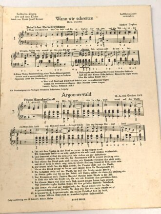 "Soldaten Singen alte und neue Lieder" 32 Seiten, gebraucht, DIN A4