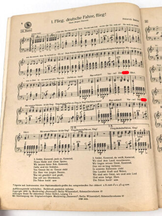 Luftwaffe "Lieder der Soldaten für Akkorden" 46 Seiten, gebraucht, DIN A4