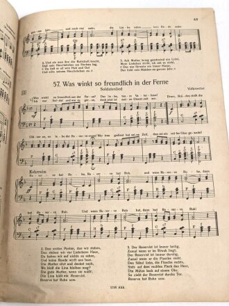 Luftwaffe "Lieder der Soldaten für Akkorden" 46 Seiten, gebraucht, DIN A4